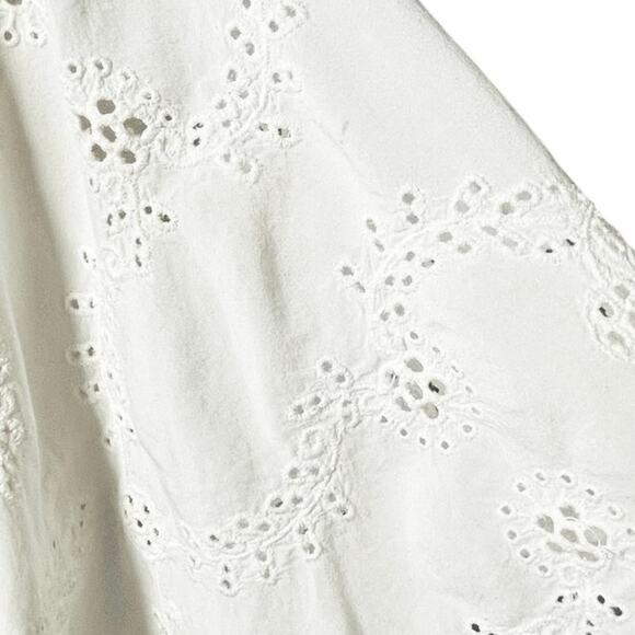 YOUNG FABULOUS & BROKE Women’s White Eyelet Coverup Midi Dress - Picture 6 of 6